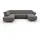 sit&more Wohnlandschaft SIT & MORE "Vincenzo U-Form", grau (hellgrau), B:317cm H:84cm T:93cm, Sofas, Wohnlandschaft, inklusive Kopfteilverstellung, wahlweise mit Bettfunktion, Bettkasten
