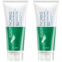 Avon Foot Works Hornhautentferner für gesunde raue Haut, 75 ml (150 ml), 2 Stück