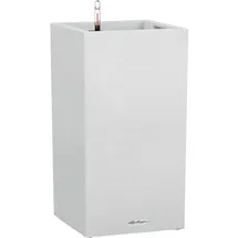 LECHUZA Canto Stone high 40 Komplettset 40 x 40 x 76 cm quarzweiß