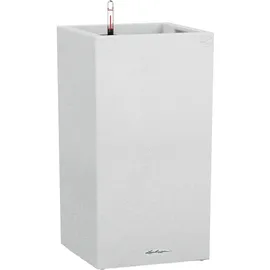 LECHUZA Canto Stone high 40 Komplettset 40 x 40 x 76 cm quarzweiß