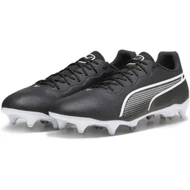 Puma Herren Fußballschuh KING PRO MxSG Puma BLACK-PUMA White, 48 - Weiß - 48
