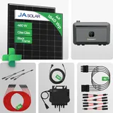 1840W Balkonkraftwerk mit Speicher 2 kWh | Growatt NEO 800W WiFi | Mini PV Anlage Steckdose | JA Solar 460W Glas-Glas Module