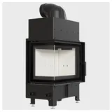 Kratki Luftkamin | FLOKI S | 8 kW | Links | weißer Brennraum