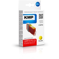KMP C107YX kompatibel zu Canon CLI-571XL gelb (1569,0009)