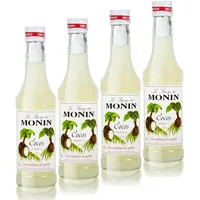 4x Monin Cocos Sirup, 250 ml Flasche