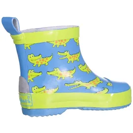 Playshoes Halbschaft-Gummistiefel Krokodil Blau 25