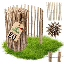 Floranica Staketenzaun 1,0 x 1,0 m imprägnitert braun