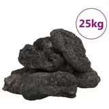vidaXL Lavagranulat Schwarz 10-30 cm