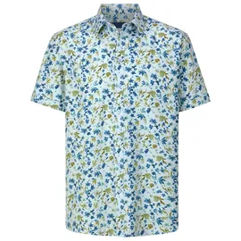 Babista Kurzarmhemd Floral Silber L