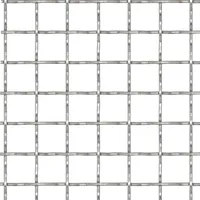 vidaXL Wellengitter 50 x 50 cm Edelstahl