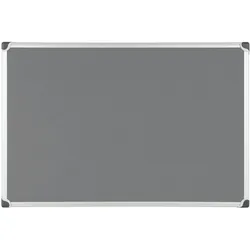 Bi-Office Maya W Filztafel - 106,5x75cm, Graue Filzoberfläche, Mit Alurahmen