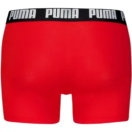 Puma Boxershorts 4er Pack Rot/Schwarz/Blau/Grau M