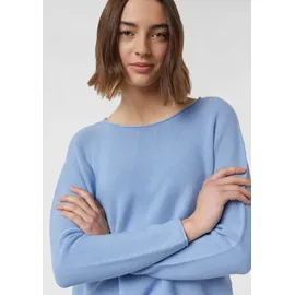 Comma, Longpullover Strukturierter Strickpullover Blau 36