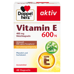 DOPPELHERZ Vitamin E 600 N Weichkapseln 40 St