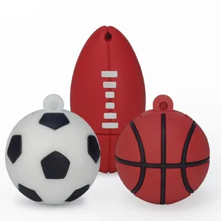LEIZHAN 16GB USB Stick High Speed Silikon Ball Cartoon Flash-Memory Stick Pen Drive Laptop Computer PC Windows (16GB,Ball)