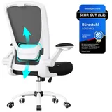 Songmics Drehstuhl Mesh Schwarz-Weiß