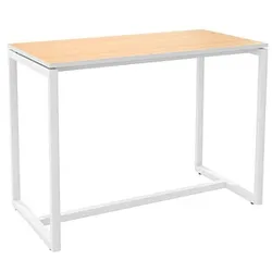 PAPERFLOW Stehtisch easyDesk buche rechteckig, Vierkantrohr weiß, 150,0 x 75,0 x 110,0 cm