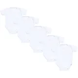 TupTam Baby Kurzarm 5er Pack Jungen, Gr. 74 N-Gr, weiß, Obermaterial: 100% Baumwolle CO., Bodys