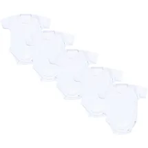 TupTam Kurzarmbody TUPTAM "Wickelbody Unisex Baby Kurzarm Wickelbody 5er Pack", Jungen, Gr. 74, N-Gr, weiß, Obermaterial: 100% Baumwolle CO., Bodys