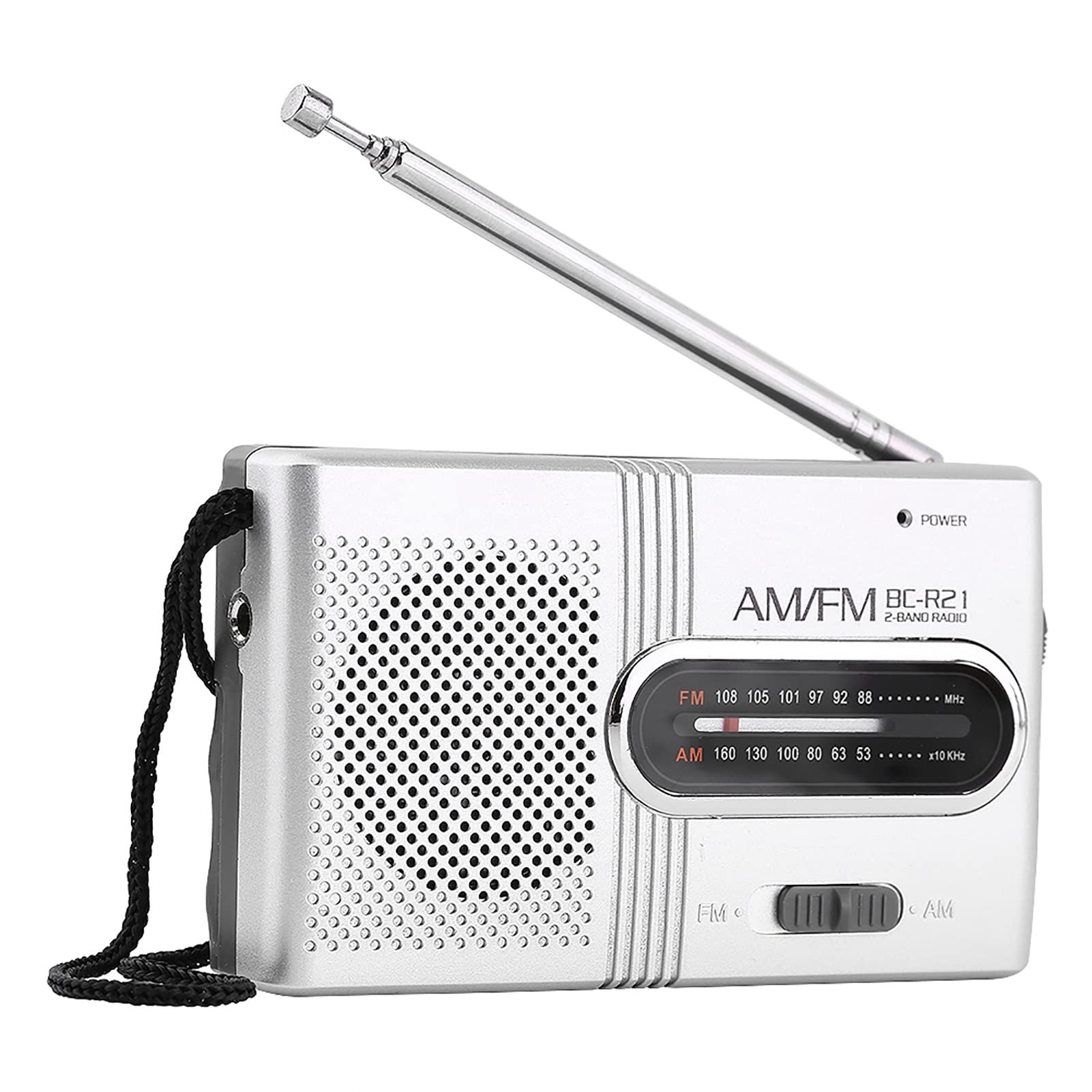 Tragbares Radio AM/FM, Klein Radio, Mini Radio Batteriebetrieben, Radio Mit Integriertem Lautsprecher Kopfhöreranschluss, Radiospieler für Wandern Camping Outdoor Aktivitäten