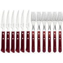 Tramontina Steakbesteck-Set 12-tlg. bordeaux