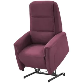 Hukla Fernsehsessel Dean Mikrofaser 70 x 105 x 88 cm Rot elektrisch