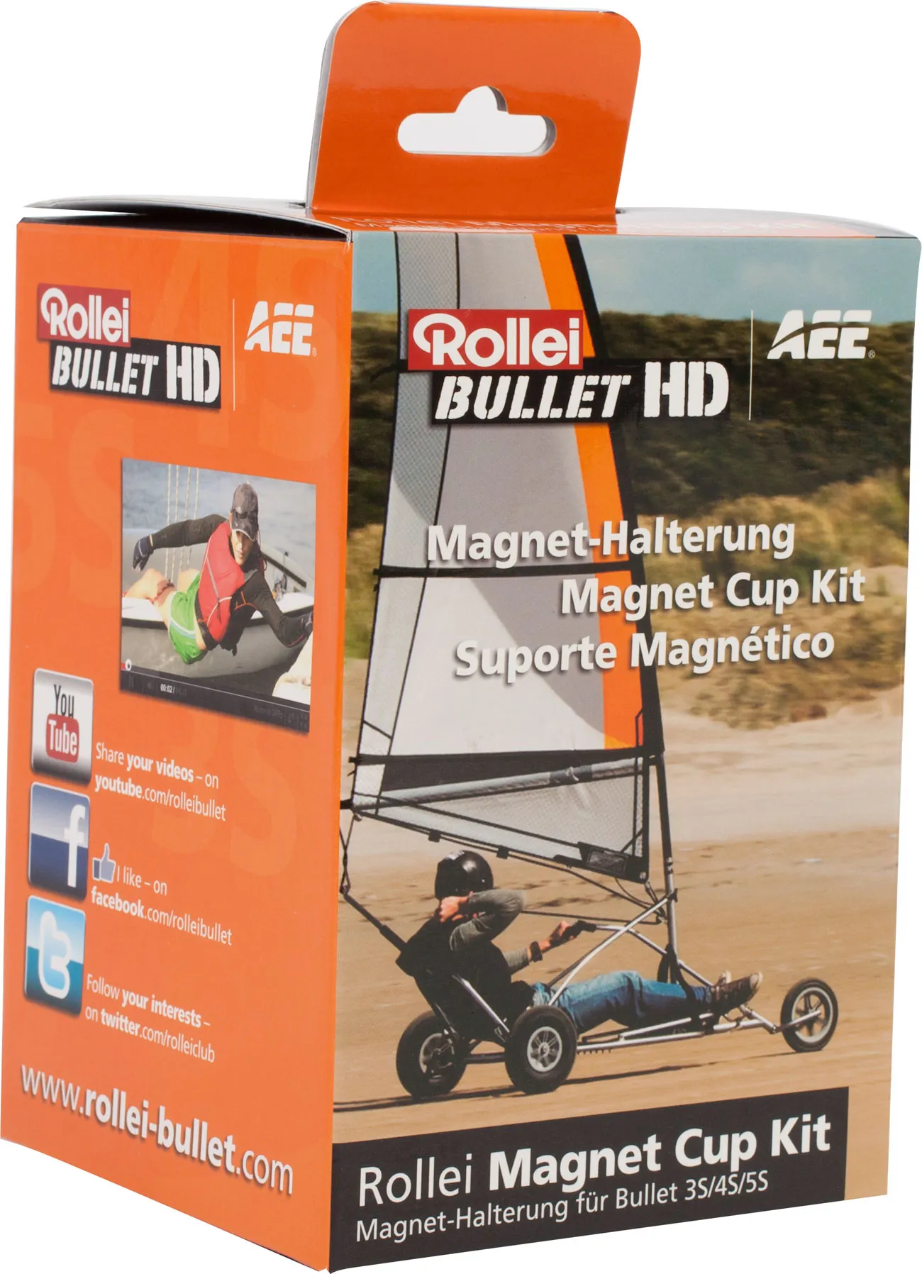 Rollei Magnet-Halterung für 3S/4S/5S/5S WiFi - Schwarz