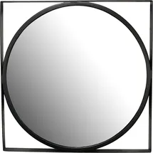 Wohnling Wandspiegel Schwarz 54x54 cm