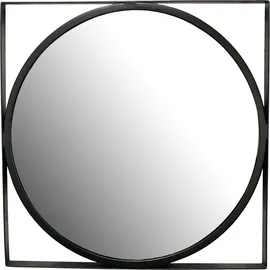 Wohnling Wandspiegel Schwarz 54x54 cm