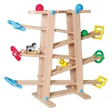 Vedes SpielMaus Holz Kugelbahn mit Rollelementen
