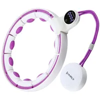 HMS Hula Hoop Weiss/Violett mit Magneten, Gewicht und Zähler