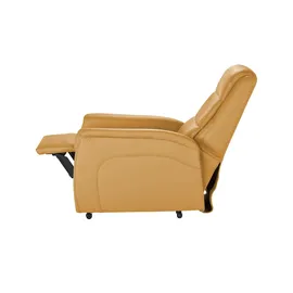 Hukla Fernsehsessel Dean Leder 70 x 109 x 88 cm Gelb elektrisch