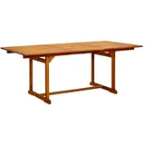 vidaXL Garten-Esstisch 200 x 100 x 75 cm braun