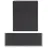 Exacompta Stifteköcher 3 Fächer 10,7x9x9 cm Schwarz 8 St.