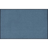 Wash+Dry Fußmatte, Steel Blue 75x120 cm, innen und außen, waschbar