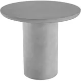 Tectake Talmi Gartentisch Ø 86,5 x 75,5 cm Grau