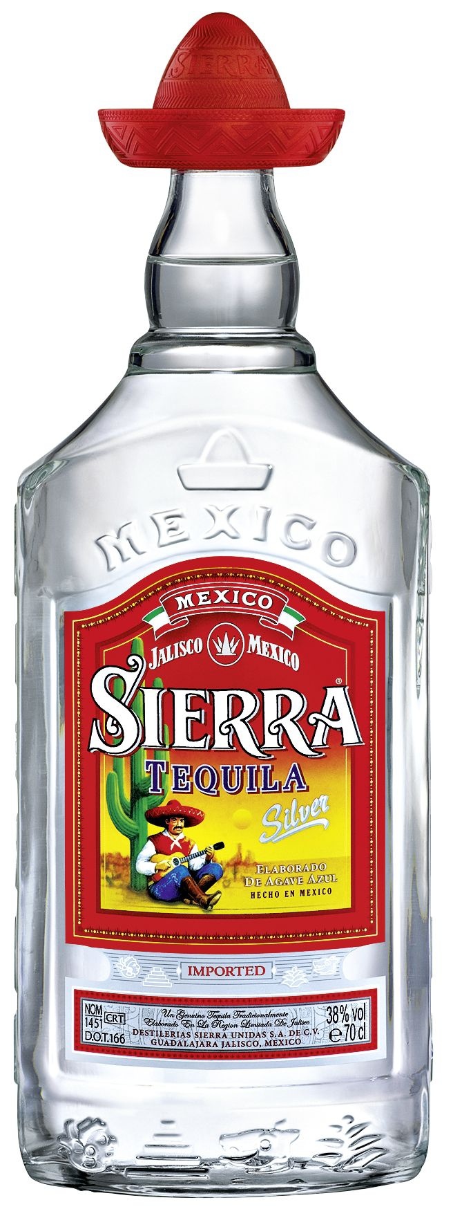 Sierra Tequila Silver 38 % Vol. 6 x 0,70 l (4,2 l)