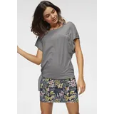 KangaROOS Sommerkleid Mini Blumen Rosa/Anthra 36/38