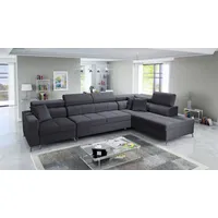 Eckcouch Big Sofa SID X MAXI mit Schlaffunktion Farbe wählbar TOP Qulaität - Grau/Dunkelgrau/Grün/dunkelgrün/Blau/Dunkelblau/Rot/Schwarz/Braun/Beige
