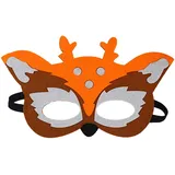 Jtnohx Filz Tiermasken, 10 Stück Halloween Maske für Kinder, Tier Kostüm für Geburtstag Party Supplies(Sikahirsch Masken)