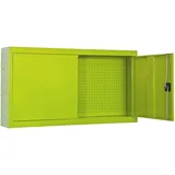 Proregal Werkzeugschrank hängend AMEGO | HxBxT 65x90x27,5cm | Metall | Abschließbar | Grün | Werstattschrank Hängeschrank