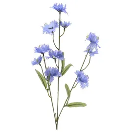 Decoris Kunstblumen Kornblume am Stiel 55cm blau