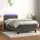 vidaXL Boxspringbett 100 x 200 cm Dunkelgrau