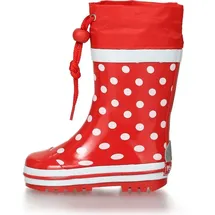 Playshoes Gummistiefel Rot/Punkte 26,5