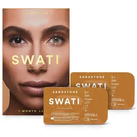 swati cosmetics 1 Month Lenses Sandstone