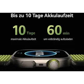 Huawei Watch Fit 4 Pro Silber Flourelastomerarmband Blau