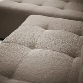 lookway Ecksofa ASTON mit Schlaffunktion Lambi 6 - Hellbraun