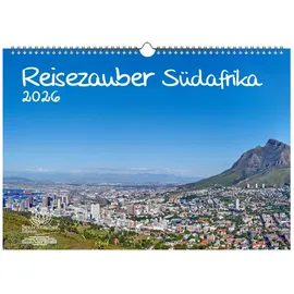 Seelenzauber Reisezauber Südafrika DIN A3 Kalender für 2026 Afrika Landschaft Reise Tiere Urlaub - Seelenzauber