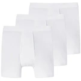 SCHIESSER Boxershorts Essentials Doppelripp weiß 3XL 3er Pack