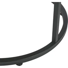 home collective Couchtisch 2er Set aus Holz, Wohnzimmertisch Modern in Beistelltisch Set 2 in 1 mit Metallgestell für Wohnzimmer rund Eiche hell